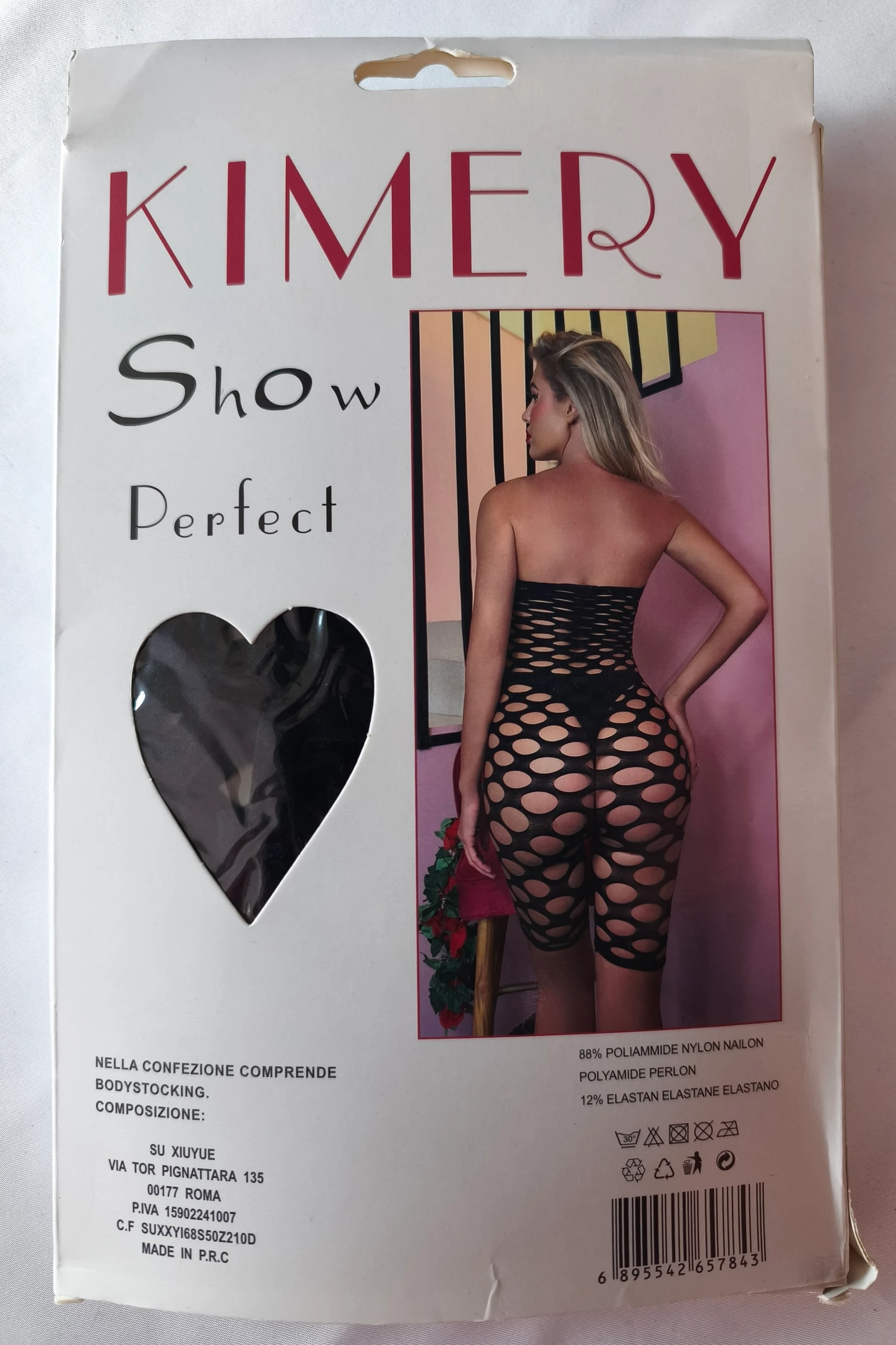 Ultra trendy Bodystocking met opengewerkte mesh / Unisize (XS tot L) – photo 11